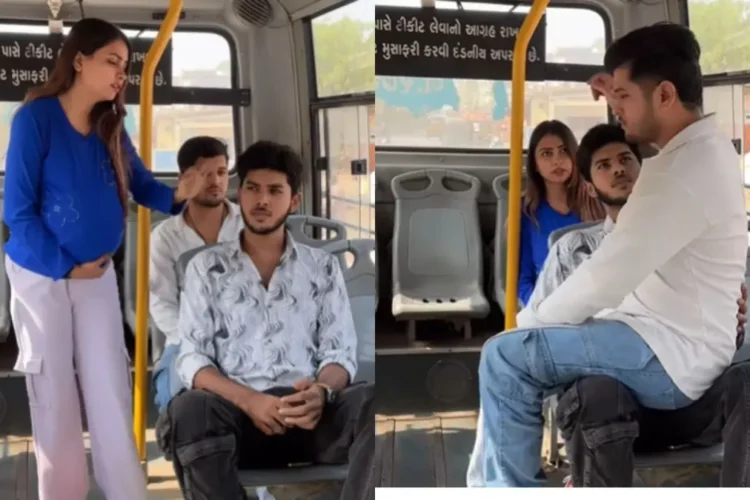 વાયરલ વિડિઓ: સગર્ભા સ્ત્રી માણસને બસમાં સીટ ખાલી કરવા કહે છે; તેની અભદ્ર ક્રિયા બીજી વ્યક્તિને હેરાન કરે છે, આ તે આગળ કરે છે