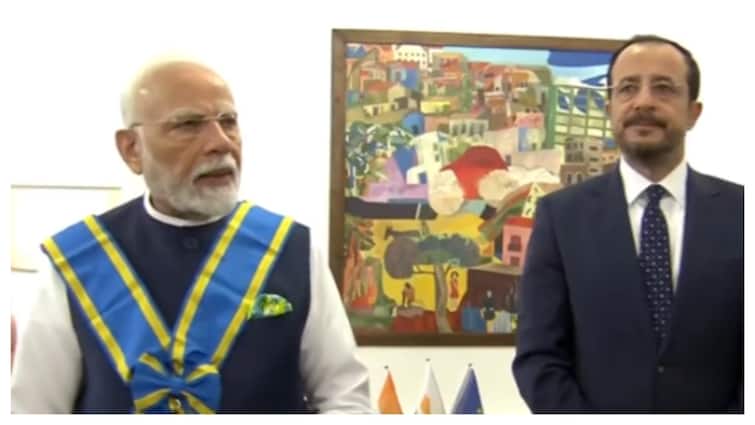 '140 કરોડ ભારતીયને શ્રદ્ધાંજલિ': પીએમ મોદીને સાયપ્રસ 'સર્વોચ્ચ નાગરિક સન્માન મળે છે