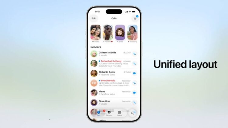 Apple પલ ડબલ્યુડબલ્યુડીસી 2025 લાઇવ: ફોન એપ્લિકેશન યુનિફાઇડ લેઆઉટ અને ક call લ સ્ક્રીનીંગ સાથે ફરીથી ડિઝાઇન કરે છે