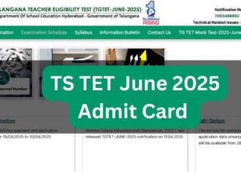 TS TET જૂન 2025 આજે tgtet.aptonline.in પર બહાર આવવાનું પ્રવેશ કાર્ડ; પરીક્ષા 18 જૂનથી શરૂ થાય છે, અહીં કેવી રીતે ડાઉનલોડ કરવું અને અન્ય વિગતો કેવી રીતે કરવી તે તપાસો
