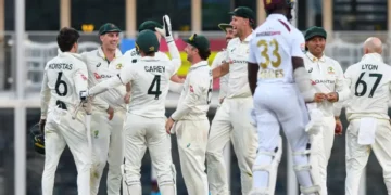 WI VS AUS: વેસ્ટ ઇન્ડીઝ 2 જી ટેસ્ટમાં પેટ કમિન્સ એન્ડ કું સામે પુનરાગમન તરફ ધ્યાન આપે છે