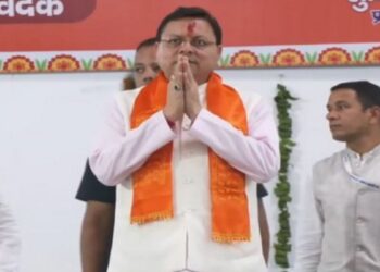 ઉત્તરાખંડ સીએમ પુષ્કરસિંહ ધામી હરિદ્વારમાં 'સ્વરનમ 70 વર્ષ' ના સમાપન સમારોહમાં ભાગ લે છે