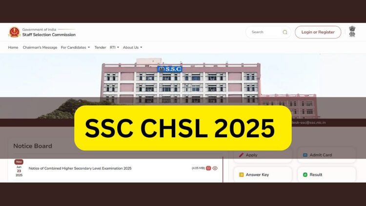 એસએસસી સીએચએસએલ 2025 સૂચના આઉટ: એસએસસી.ગોવ.ઇન પર 3,131 ખાલી જગ્યાઓ માટે અરજી શરૂ થાય છે; અહીં લાગુ કરવા માટે કી તારીખો, પાત્રતા અને સીધી લિંક તપાસો