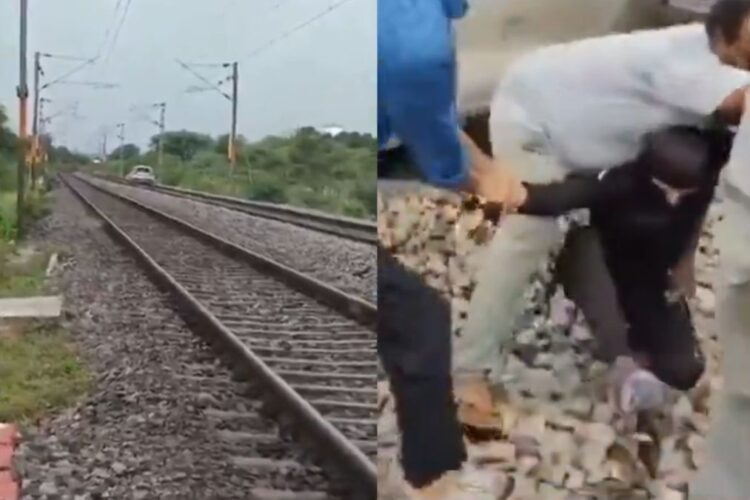 તેલંગાણા વાયરલ વિડિઓ: આઘાતજનક! વુમન લેન્ડ્સ, રેલ્વે ટ્રેક પર કાર ચલાવે છે, નેટીઝેન કહે છે 'તેજસ્વી ડ્રાઈવર ...'