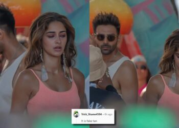 નેટીઝન્સ સ્લેમ અનન્યા પાંડે, કાર્તિક આરિયનની 'નકલી ટેન' લુક ઇન ટીએમએમટીએમટીટીએમ: 'ઇટના સારા બ્રોન્ઝર'