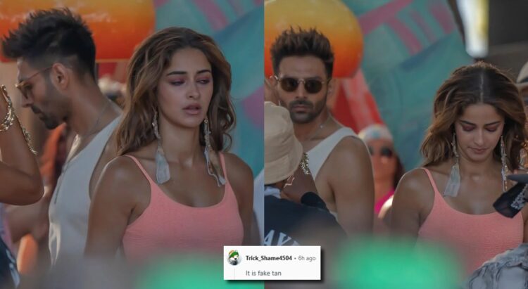 નેટીઝન્સ સ્લેમ અનન્યા પાંડે, કાર્તિક આરિયનની 'નકલી ટેન' લુક ઇન ટીએમએમટીએમટીટીએમ: 'ઇટના સારા બ્રોન્ઝર'