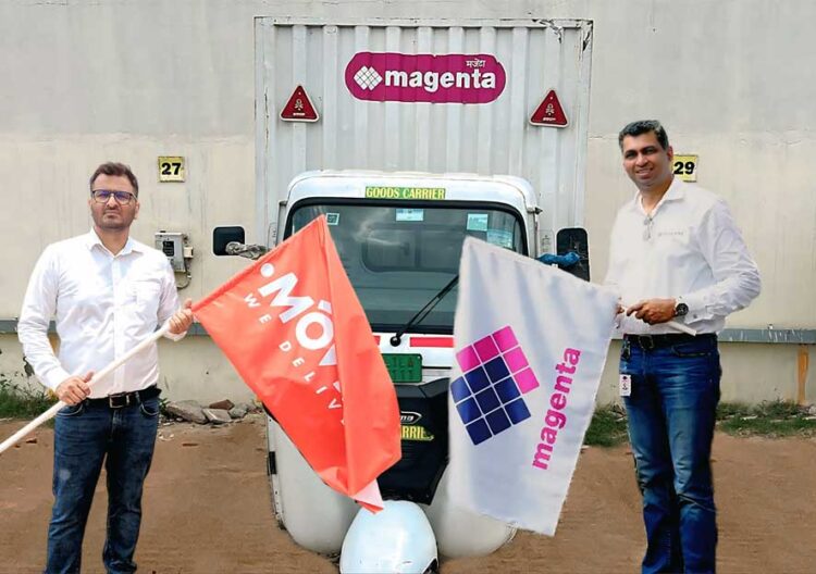 મોવર ટુ પાવર સસ્ટેનેબલ લાસ્ટ માઇલ ડિલિવરી સાથે મેજેન્ટા ગતિશીલતા ભાગીદારો ભારતભરમાં | સ્વત્વાપ્રતિરોષી