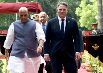રાજનાથ સિંહ Australian સ્ટ્રેલિયન સંરક્ષણ પ્રધાન માર્લ્સ સાથે દ્વિપક્ષીય વાટાઘાટો કરશે; એજન્ડા પર સંરક્ષણ સહયોગ અને પ્રાદેશિક સુરક્ષા મુદ્દાઓ