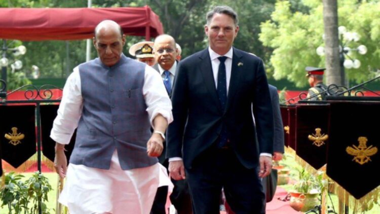 રાજનાથ સિંહ Australian સ્ટ્રેલિયન સંરક્ષણ પ્રધાન માર્લ્સ સાથે દ્વિપક્ષીય વાટાઘાટો કરશે; એજન્ડા પર સંરક્ષણ સહયોગ અને પ્રાદેશિક સુરક્ષા મુદ્દાઓ