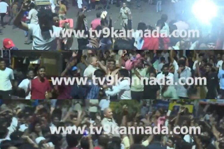 વાયરલ વિડિઓ: 'આરસીબી ચાહકો દ્વારા લાઠી ડાન્સ' નેટીઝન્સ વાઇલ્ડ સેલિબ્રેશનમાં ચાહકો લિફ્ટ પોલીસ ઇન્સ્પેક્ટર તરીકે પ્રતિક્રિયા આપે છે