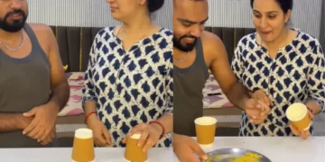 વાયરલ વિડિઓ: પતિ વિ પત્ની મેગી ખાવાની હરીફાઈ, પત્નીની હોંશિયાર ચાલને ઓવરશેડોઝ હબી, જુઓ