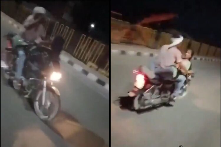 વાયરલ વિડિઓ: બાઇક ઓન નેશનલ હાઇવે પર વાંધાજનક સ્થિતિમાં છોકરો અને છોકરી પ્રશ્નો ઉભા કરે છે, નેટીઝન્સનું વજન છે