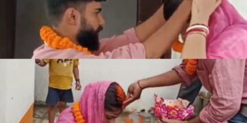 વાયરલ વિડિઓ: વિચિત્ર વળાંકમાં, સ્ત્રી પતિની હાજરીમાં ભત્રીજા સાથે લગ્ન કરે છે