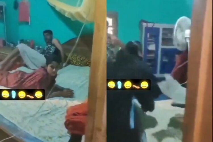 વાયરલ વીડિયો: પત્ની રૂમમાં બીજી સ્ત્રી સાથે પતિને લાલ હાથ પકડે છે, તેના કાળા અને વાદળીને મારે છે, જુઓ