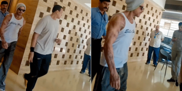 શાહરૂખ ખાન આગામી ફિલ્મ કિંગ માટે નવો દેખાવ ફ્લ .ટ કરે છે? ચાહકો અભિનેતાના ટેટુવાળા અવતાર ઉપર જંગલી જાય છે