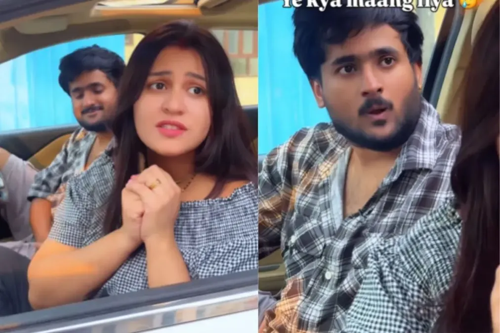 વાયરલ વીડિયો: પતિ પત્નીને પ્રચિન મંદિર પાસે લઈ જાય છે, તેને ઇચ્છા કરવા કહે છે, તે કહે છે 'અગર યે મેરે બ Ban ન્ક નાહી રહે ...'