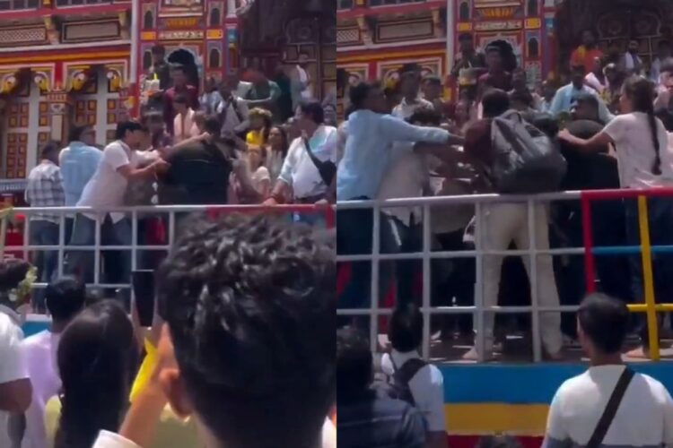 ઉત્તરાખંડ વાયરલ વિડિઓ: વિશ્વાસ મૂક્કોમાં ફેરવાય છે! ફોટા ક્લિક કરવા પર બદ્રીનાથ મંદિરના દરવાજા પર ટકરાશે, નેટીઝન્સ આઘાત લાગ્યો