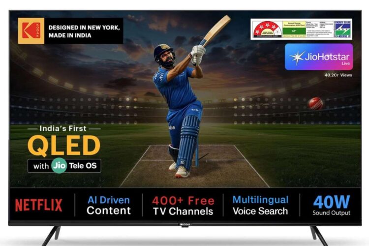 કોડક 4 કે ક્યુએલડી ટીવી સાથે ભારતમાં જિઓટેલ ઓએસ ડેબ્યૂ