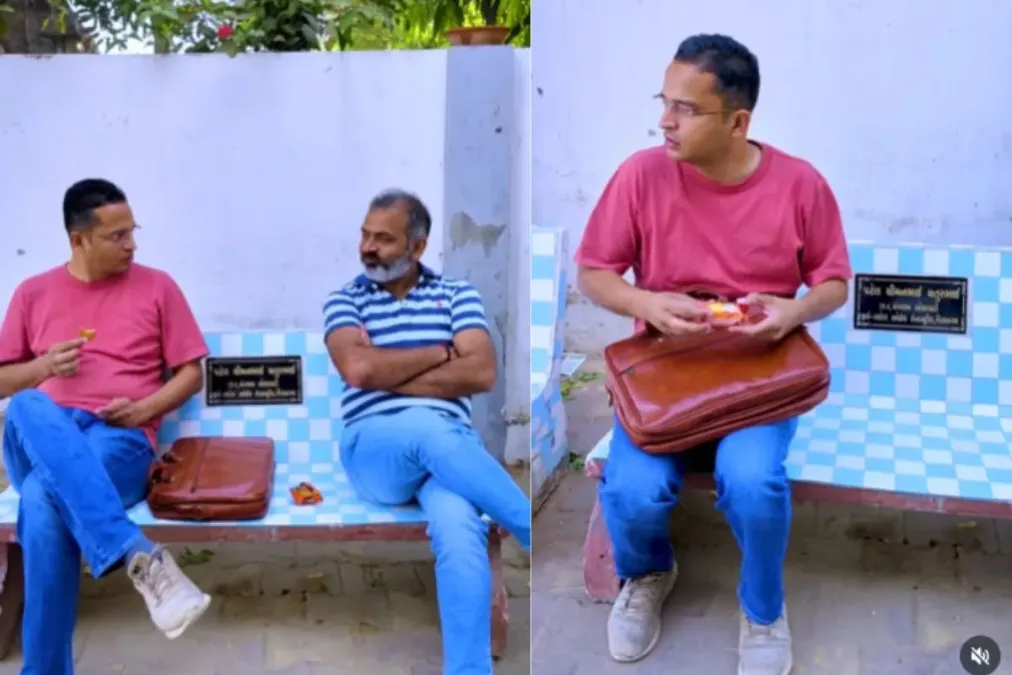 વાયરલ વિડિઓ: insaniyat! બેંચ પર બે અજાણ્યા માણસો, બિસ્કીટનો એક પેક અને તેઓ કેવી રીતે શેર કરે છે, પરંતુ અફસોસ શું છે, તપાસો