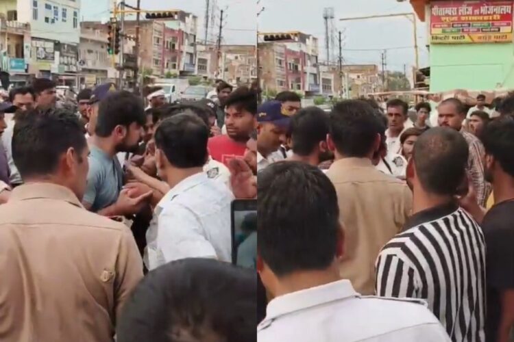 વાયરલ વિડિઓ: ગારમ ખુન! મોરેનામાં રેડ લાઇટ જમ્પિંગ કરવા માટે પિતાએ સાંસદ, એમ.પી.