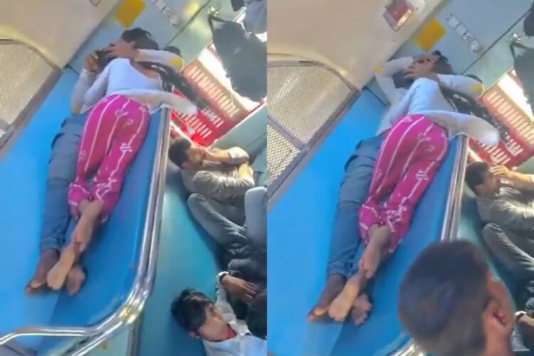 વાયરલ વિડિઓ: ટ્રેન બર્થ પર છોકરા અને છોકરી વચ્ચે ખુલ્લી અશ્લીલતા નૈતિકતાના પ્રશ્નો ઉભા કરે છે, નેટીઝન કહે છે 'કલિયુગ હૈ'