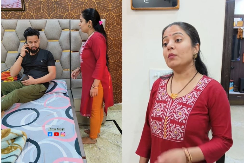 વાયરલ વિડિઓ: પત્ની રોકડની માંગ કરે છે, પતિ કહે છે, તે સાસ તરફ દોડે છે અને આ કરવાનું શરૂ કરે છે, તેણે પૈસા કા shelle ્યા છે, શું તપાસો?