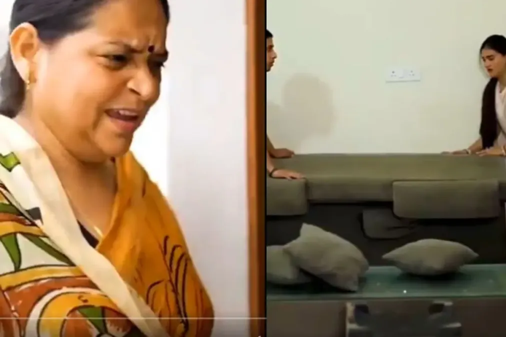 વાયરલ વિડિઓ: 'મમ્મી ડબલ મી મી મી એક્સપર્ટ ...' સાસ દરવાજા પર બધા કાનમાં બીટા-બાહુ વાર્તાલાપને અંદર, શોધવા માટે રૂમમાં પ્રવેશ કરે છે ....