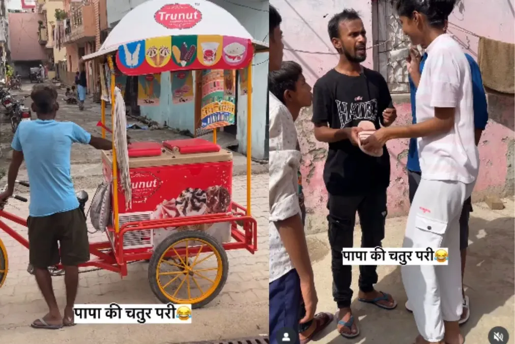 વાયરલ વિડિઓ: માતા આઇસક્રીમ માટે ચૂકવણી કરવાનો ઇનકાર કરે છે, હોંશિયાર છોકરી હરીફાઈમાંથી પૈસા જીતવા માટે સુપર કૂલ તકનીક અપનાવે છે, જુઓ