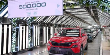 સ્કોડા Auto ટો ફોક્સવેગન ઇન્ડિયા ભારતમાં 5,00,000 મી કાર રોલ કરે છે