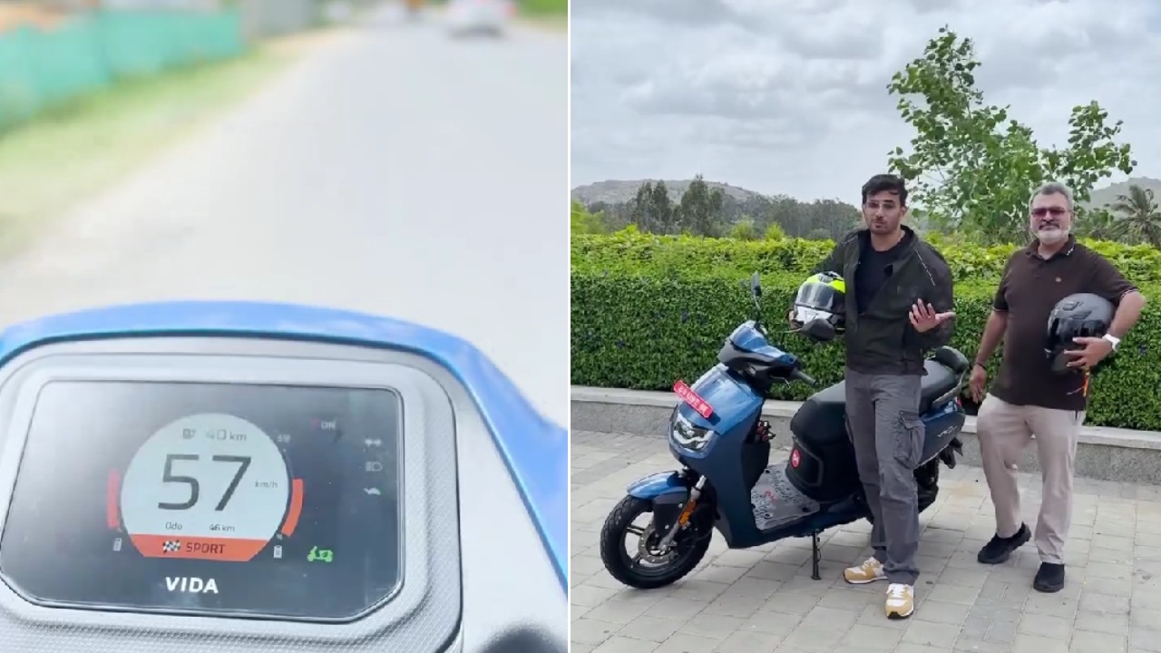 હીરો વિડા વીએક્સ 2 વિ 175 કિગ્રા-0-60-75 કિમી/કલાકની કસોટી